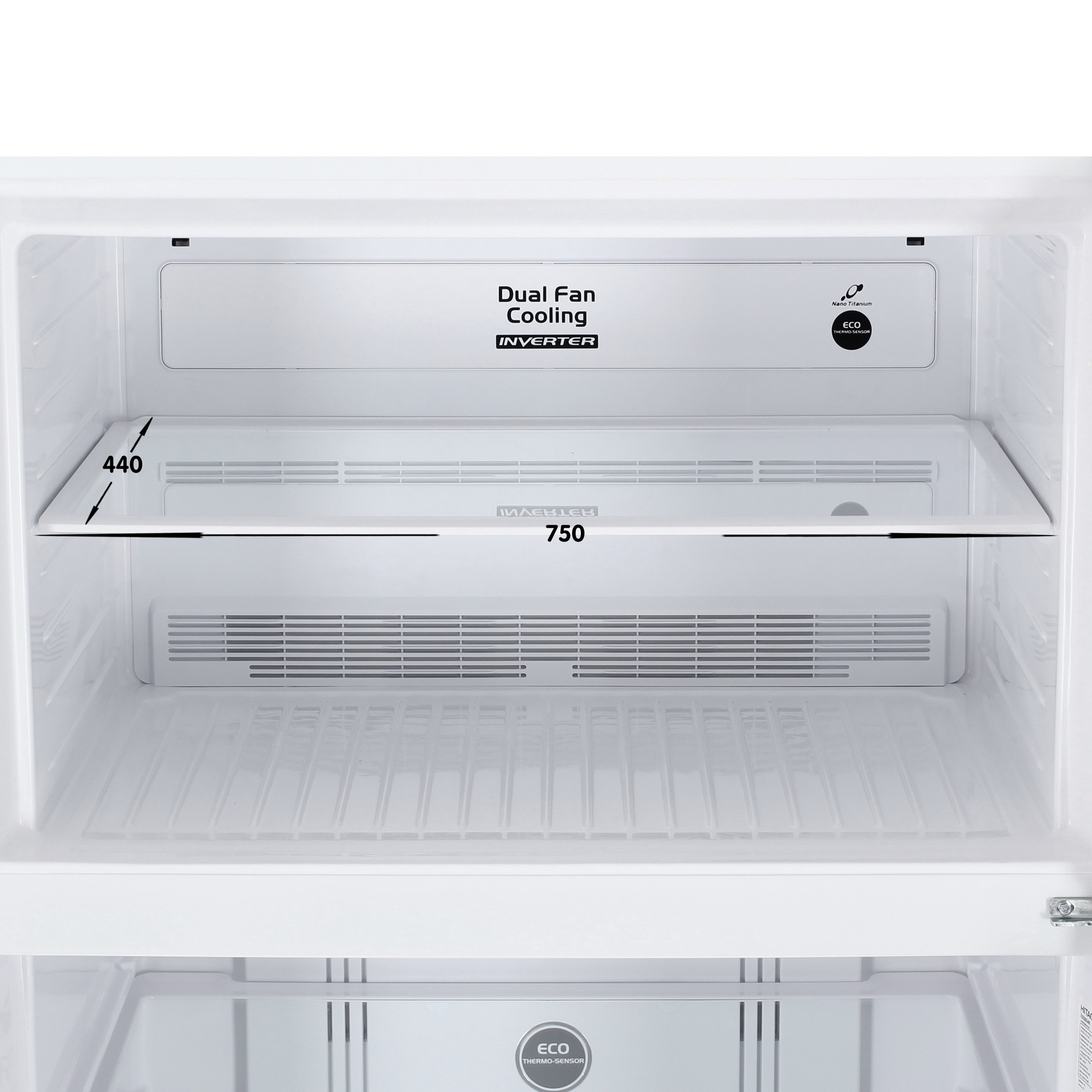 9077906 Холодильник с морозильником   Hitachi R-V910PUC1 TWH белый STDN-0060155 - Вид №9