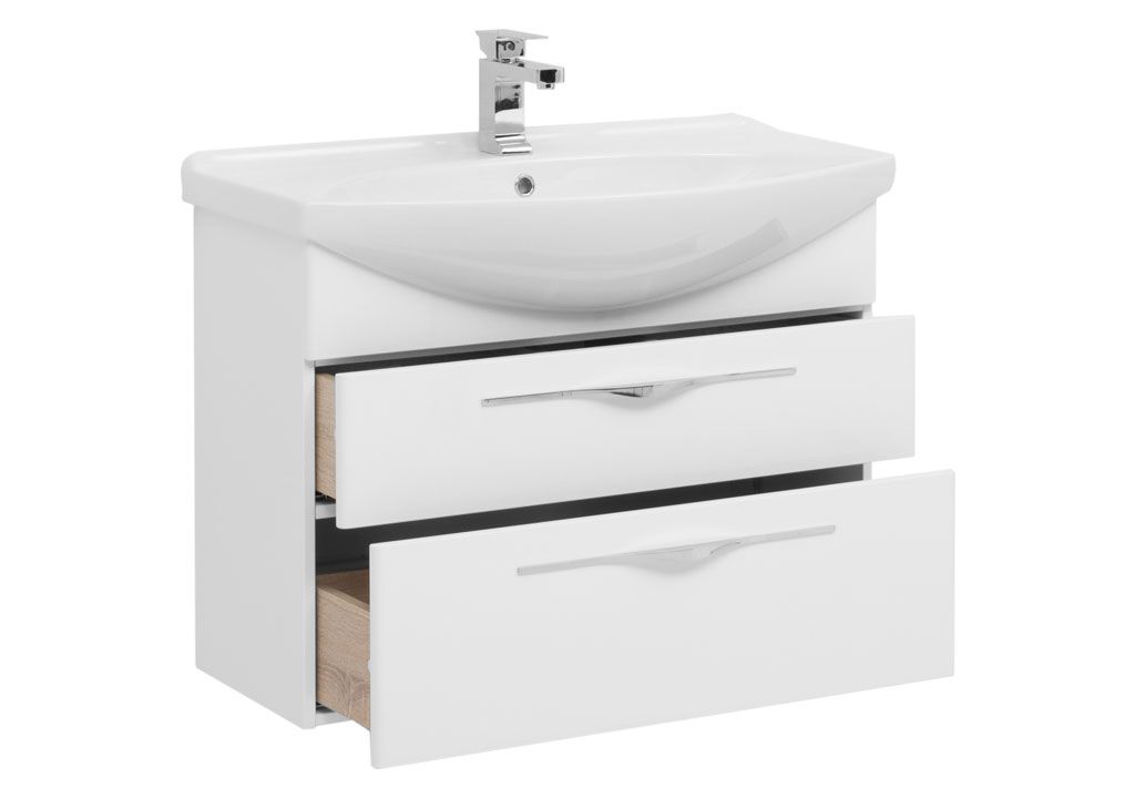 Тумба под раковину Aquanet Ирвин 85 белый sun-id-270535 - Вид №1