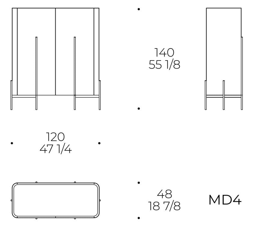 Шкаф с распашными дверцами Liu Jo Living Collection ARCH-00047599 - Вид №7