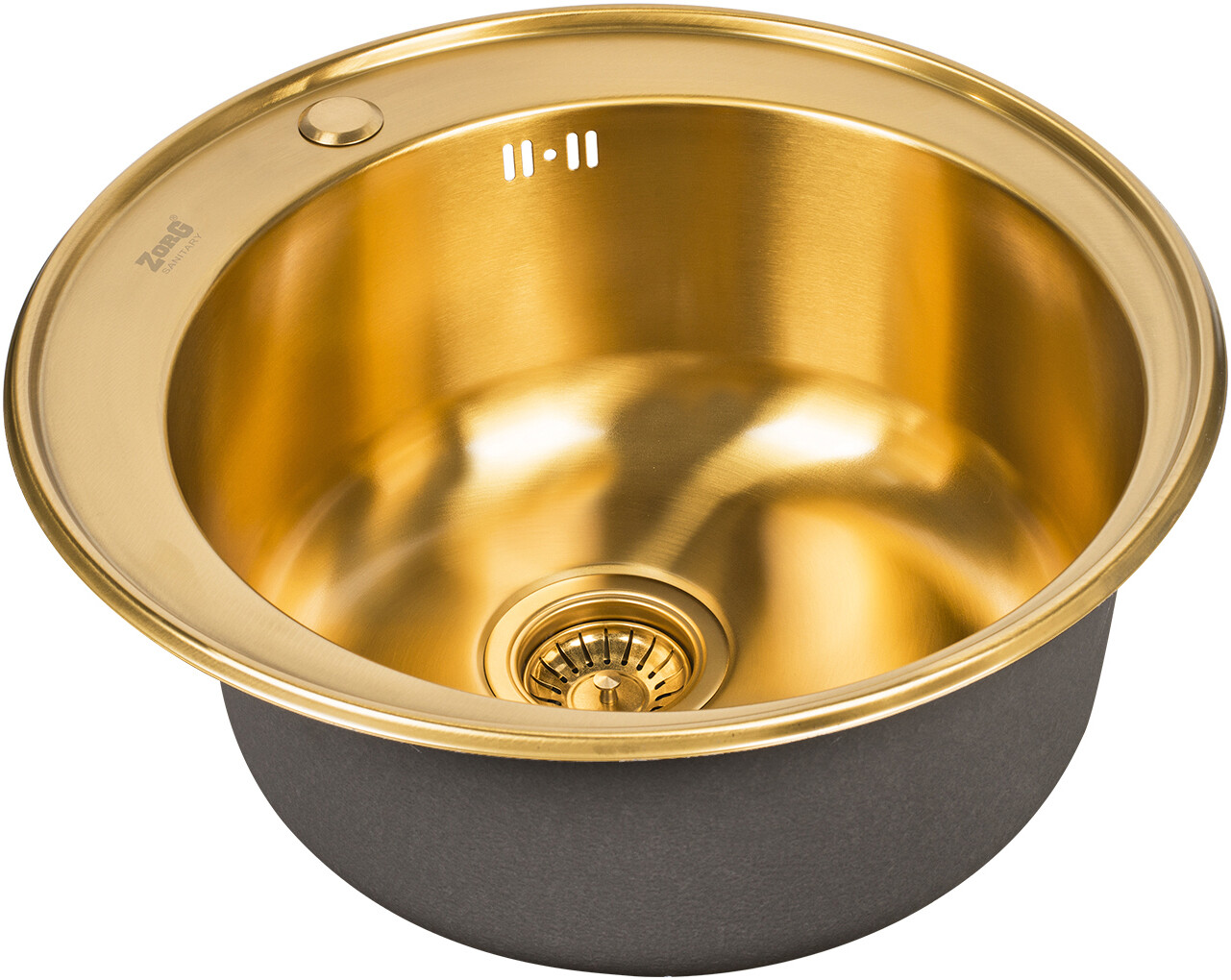 Мойка кухонная ZorG Inox SZR 510 XL-BRONZE из нержавеющей стали, бронза SZR-510 XL-BRONZE