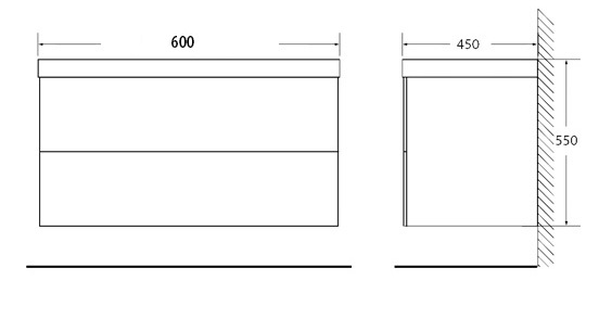 Мебель для ванной BelBagno REGINA-600-2C-SO-BO-P - Вид №2