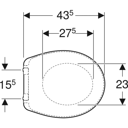 K90122000 Сиденье для унитаза Kolo Rekord, крепление сверху Geberit  - Вид №2