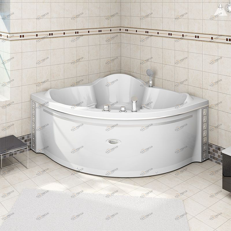 Ванна акриловая "СОРРЕНТО 148х148", рама-подставка Radomir 1-01-0-0-1-037