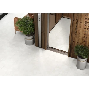 Глазурованный керамогранит Alma Ceramica Panteon 07 20x90 см 1.62 м² матовый цвет белый