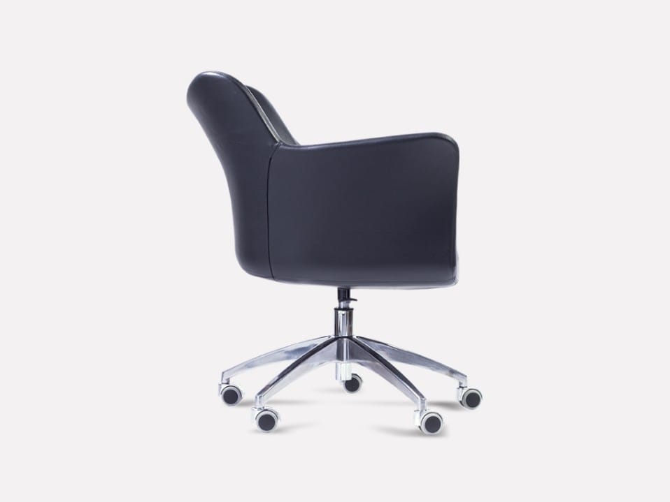 Кожаное вращающееся кресло с подлокотниками MORADA Jenn ARCH-00039456 - Вид №2