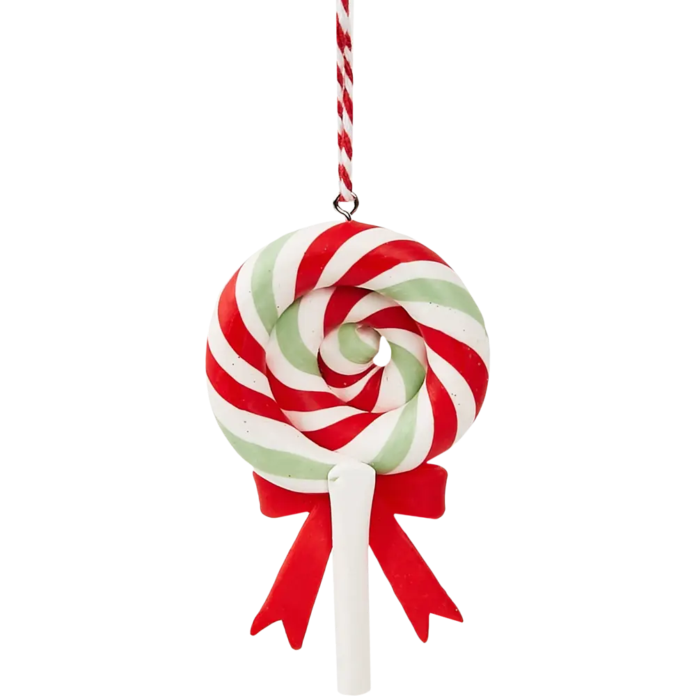 87036560 Елочная игрушка Леденец 9x5 цвет красный STLM-1435493 Santreyd  - Вид №2