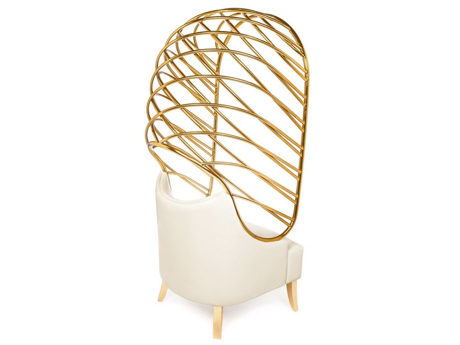 Кожаное кресло с высокой спинкой Munna Dress Me ARCH-00122663 - Вид №1