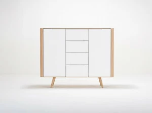 Gazzda Комод из дуба с распашными дверцами с ящиками Ena