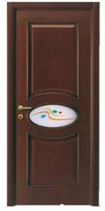 NUSCO Распашная дверь из фанерованной древесины Vetri decorati