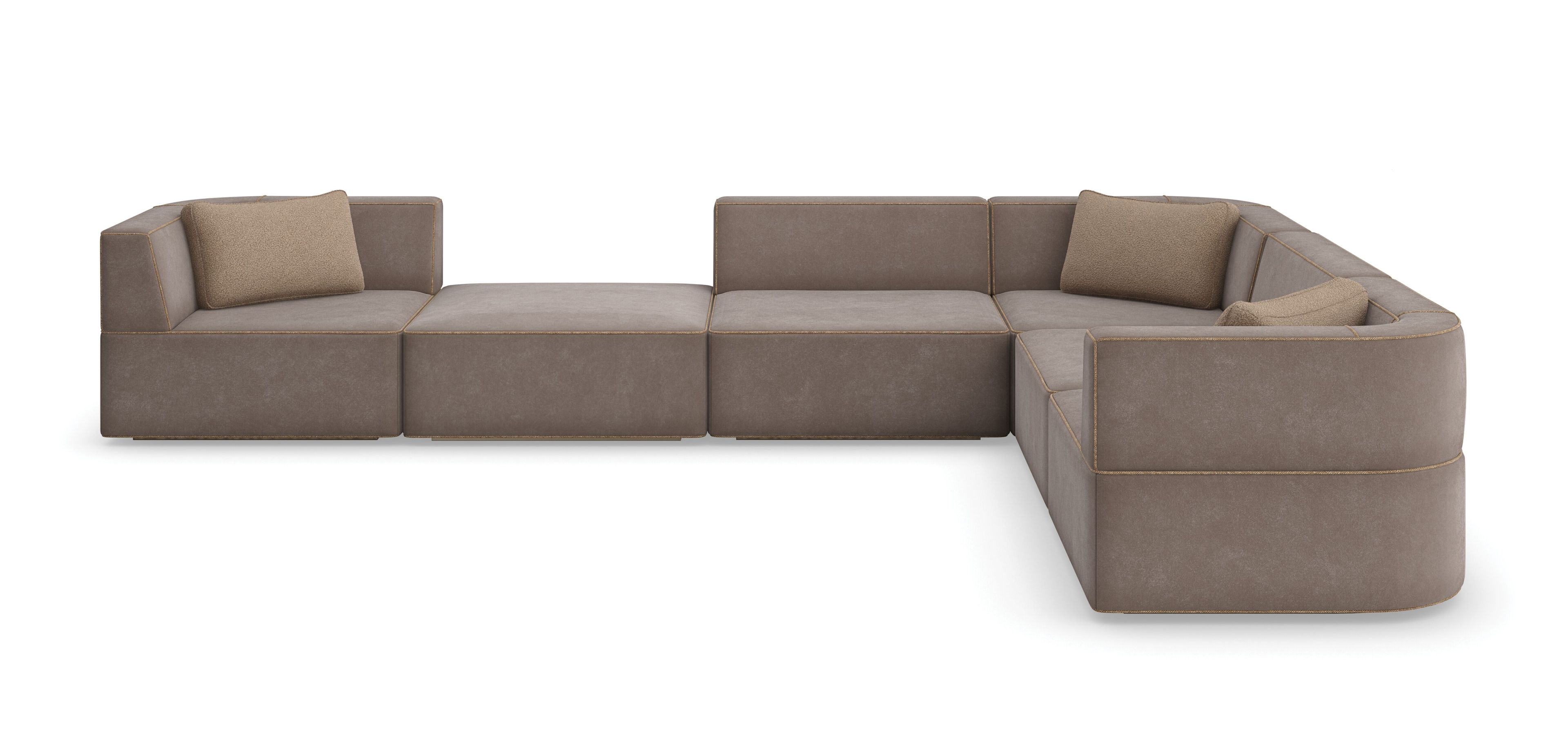 Модульный угловой диван из нубука Caracole Марбелья ARCH-00006537 - Вид №15