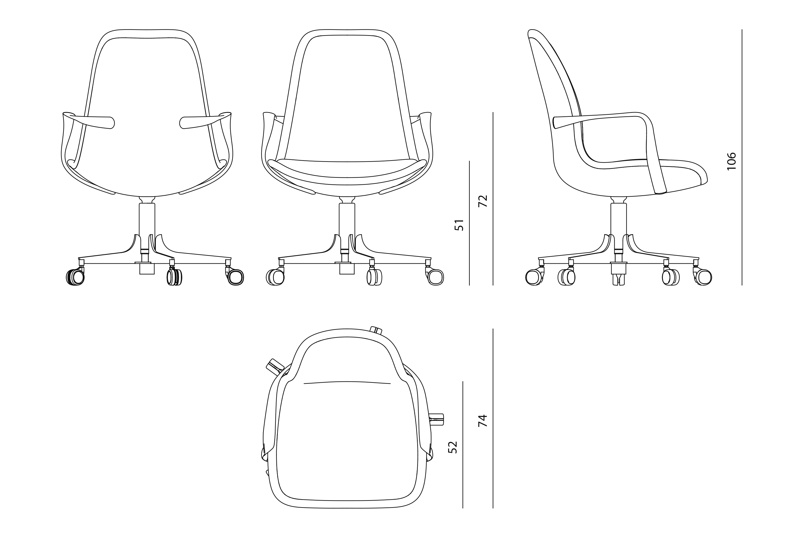 Volver Офисный стул Visionnaire  - Вид №7