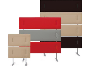 Звукопоглощающая офисная перегородка отдельно стоящая ткань