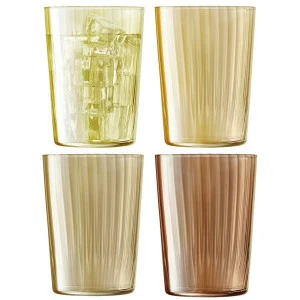 Набор из 4 тумблеров gems 560 мл янтарь LSA INTERNATIONAL ДИЗАЙНЕРСКИЕ 00-3894768 Янтарный