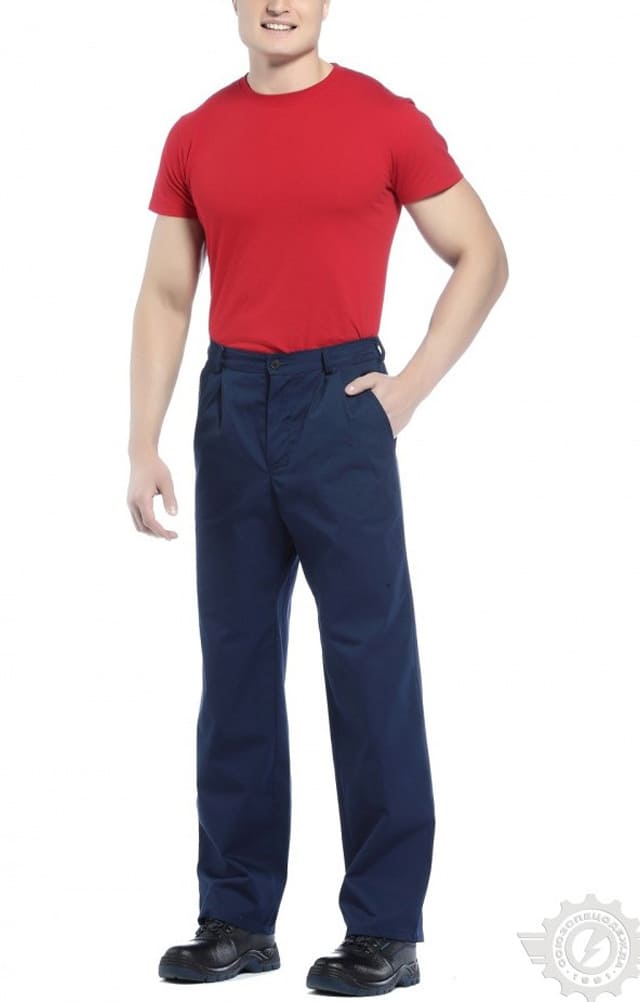 65565 Брюки "Гарант" синие  Летняя спецодежда  размер 48-50/182-188  - Вид №6