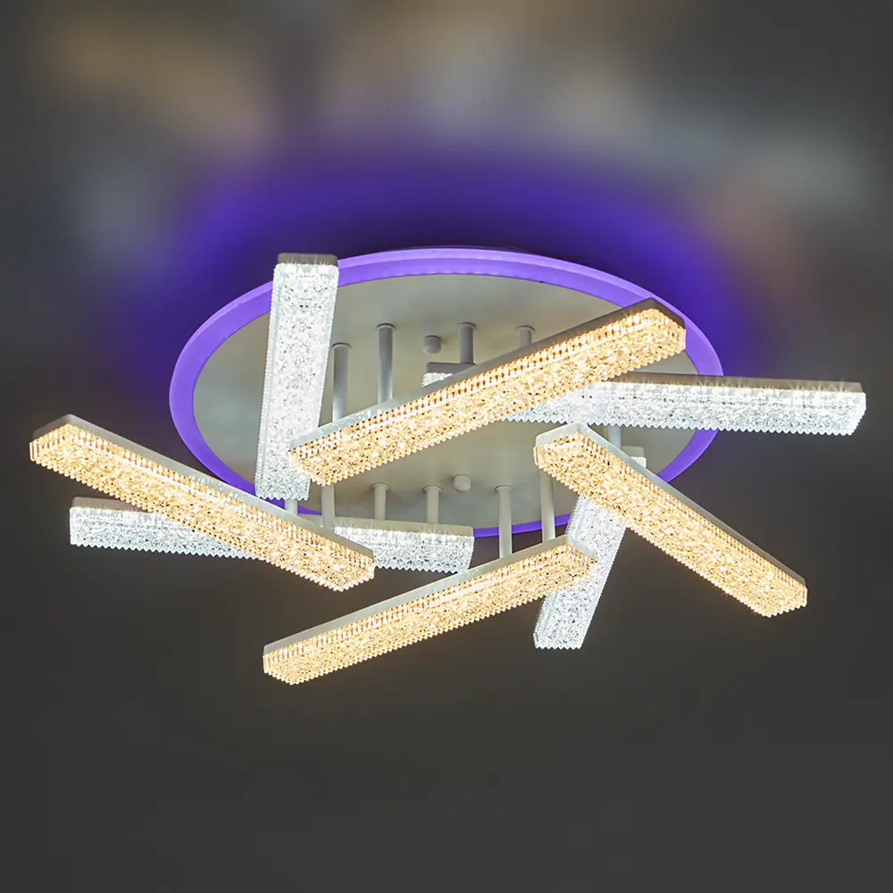 Люстра потолочная De City Оскар 8x10 Вт+22 Вт RGB LED 220 В с пультом управления 88038422 STLM-2001293  - Вид №25