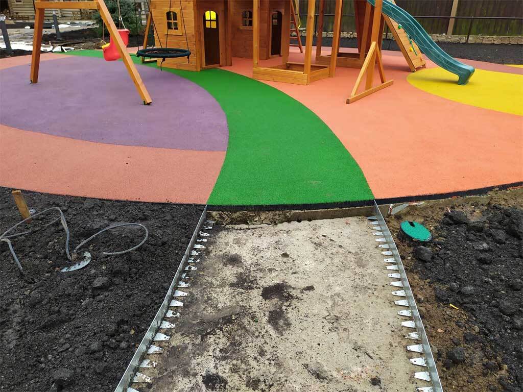 Металлический бордюр 1200*90*70*1,5 компл. ГеоПластБорд GPBST-05 - Вид №8