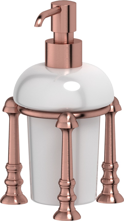 STI 629 Держатель дозатора жидкого мыла настольный 3SC STILMAR ANTIQUE COPPER Treesseci 3SC