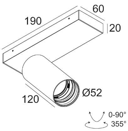Регулируемый потолочный светодиодный прожектор Deltalight Spy ARCH-00030767 - Вид №10
