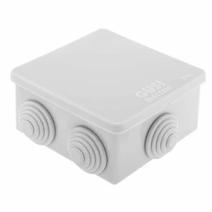 91818394 Распределительная коробка Gusi electric 80x80x40 мм IP44 цвет серый STLM-1445308