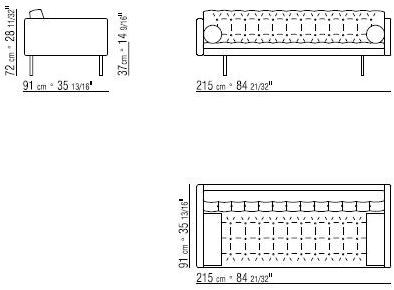 Flexform Кожаный диван-кровать с тафтингом sun-id-1482732 - Вид №5