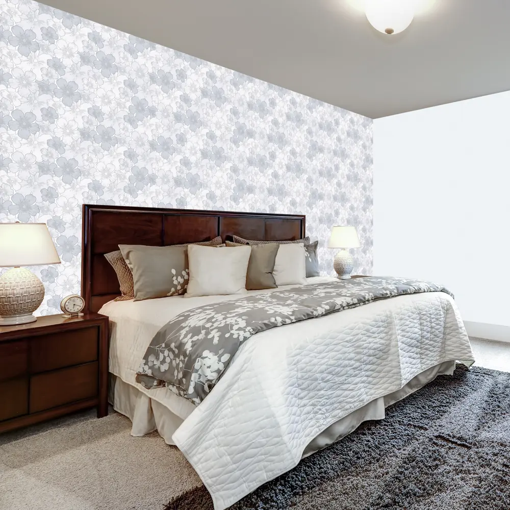 Обои «Цветы», на флизелиновой основе, цвет серый, 1.06х10 м АСПЕКТ РУ STLM-2194109 - Вид №3