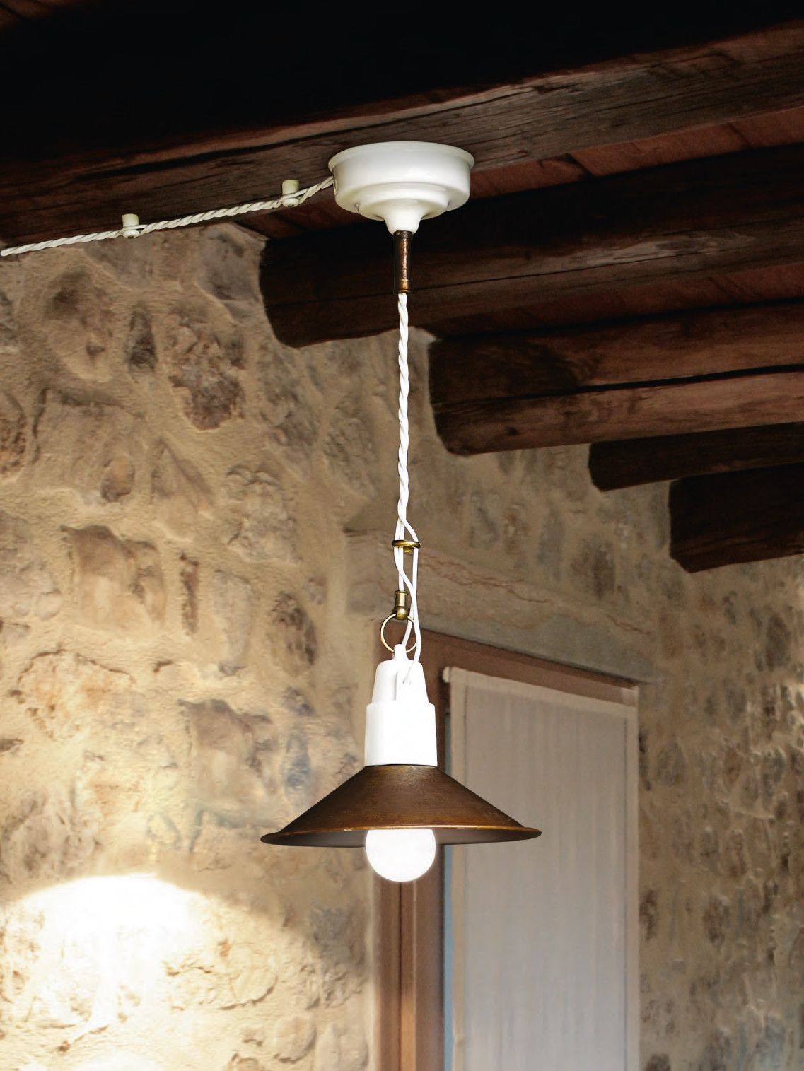 Медный подвесной светильник Aldo Bernardi Полярный ARCH-00106992 - Вид №1