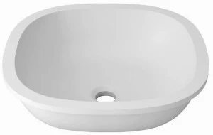 B604 38x38 e Накладная раковина на столешницу  овальная KRION UNIQUE