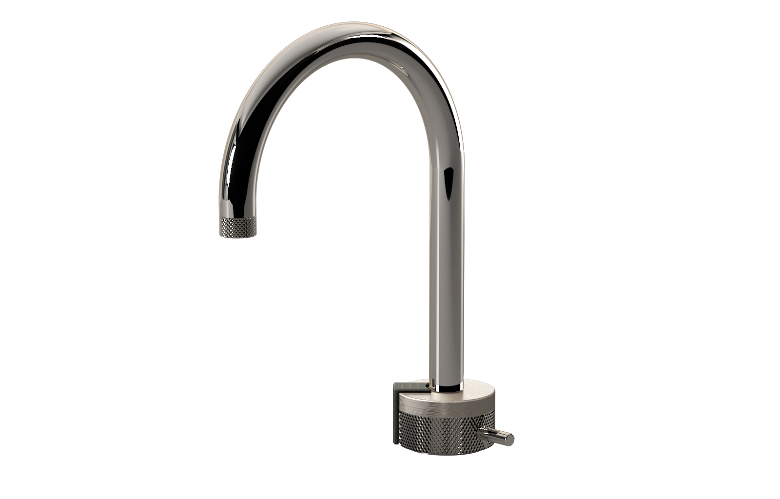 E-11502-R1BNi-L2BOX-PN Однорычажный прогрессивный смеситель для раковины - излив 16см GRAFF MOD+