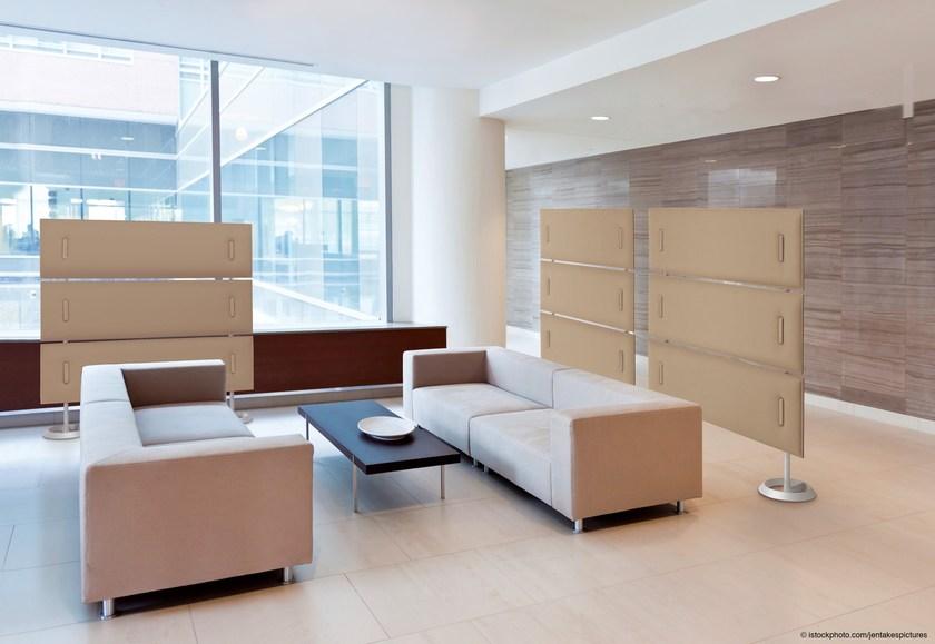 Caimi Brevetti Отдельностоящая звукопоглощающая офисная перегородка из ткани Snowsound technology sun-id-1367358 - Вид №12