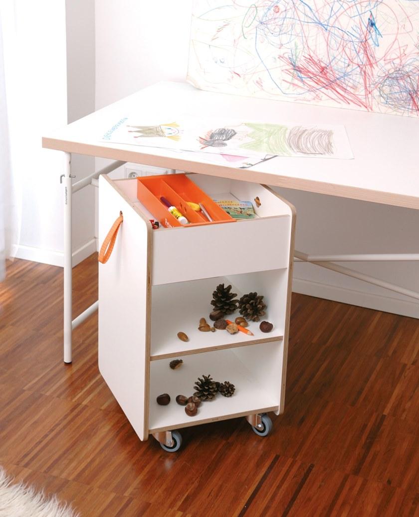 Richard Lampert Деревянный лакированный комод на колесиках sun-id-1497659 - Вид №2