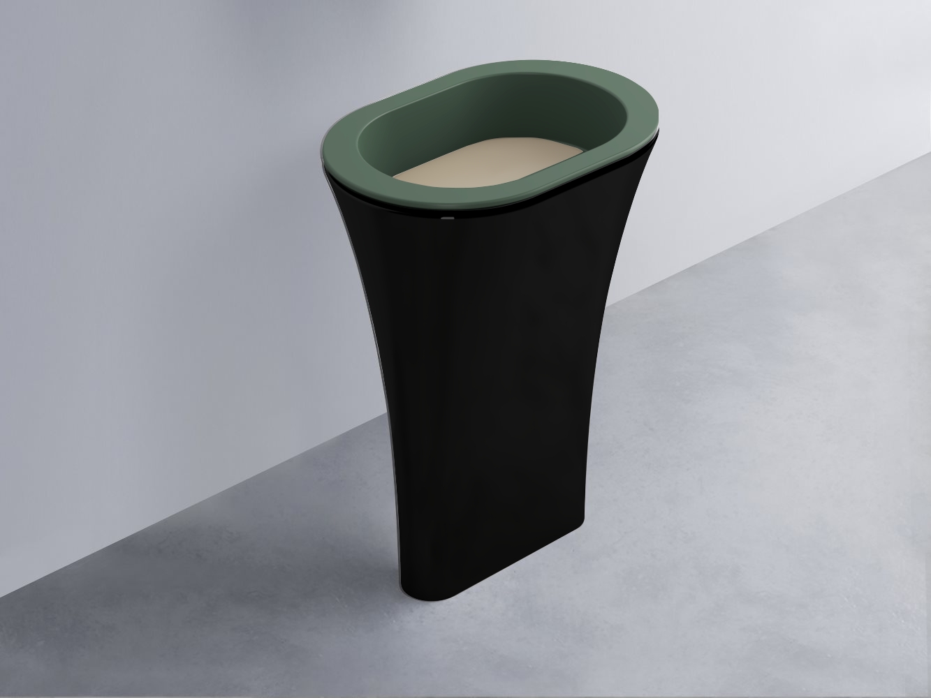 AMLA65-MU+AMPILO-AV+AMCOLO-N Раковина Amedeo Ovale отдельностоящая cielo Enjoy + Amedeo Ceramica Cielo