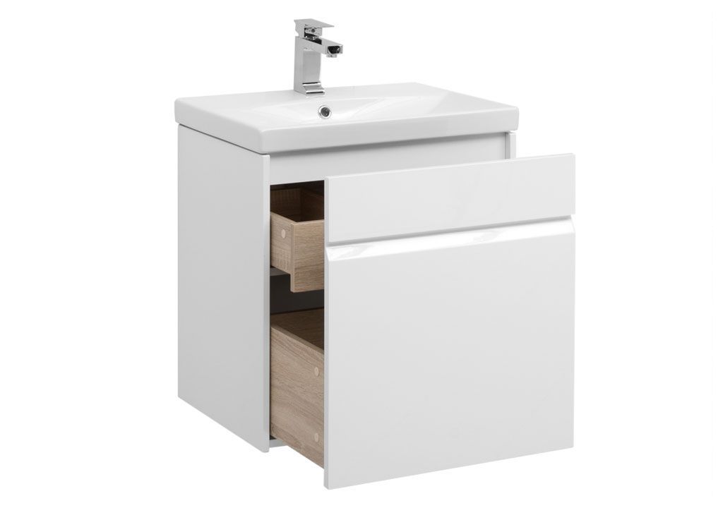 Тумба под раковину Aquanet Палермо 60 белый sun-id-275423 - Вид №1