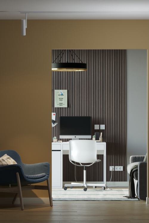 Стеновая 3D панель из реек  AP122506.94 HANNAHHOLZ  - Вид №2