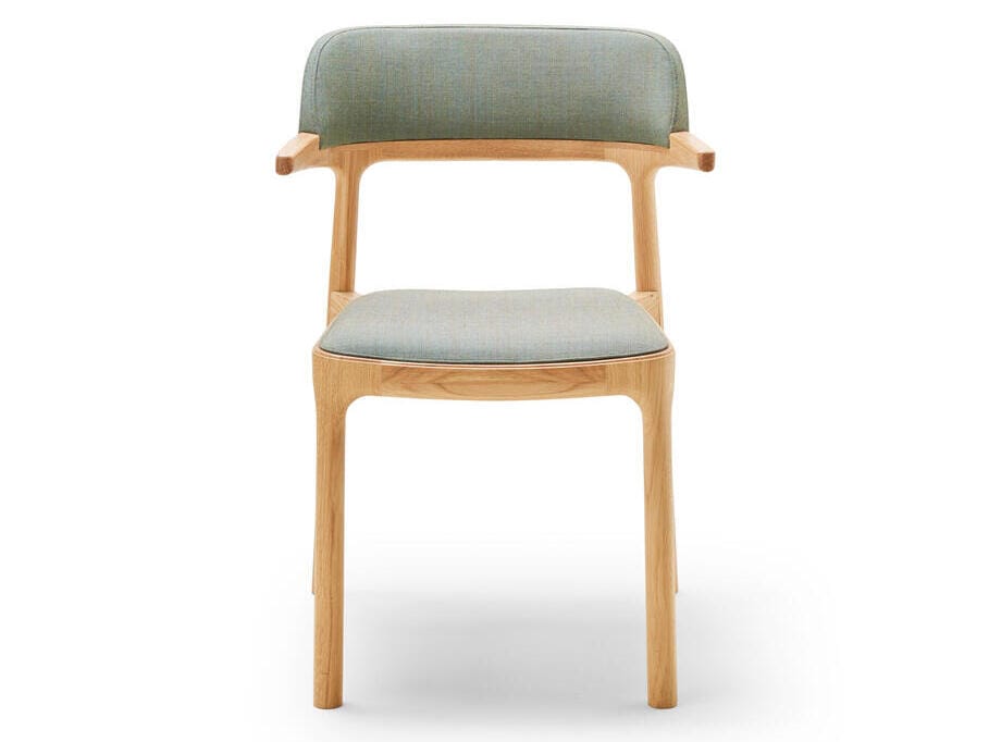 Деревянный штабелируемый стул с мягким сиденьем ALKI ORRIA ARCH-00091551 - Вид №1