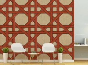 Baboon Моющиеся геометрические обои Pattern