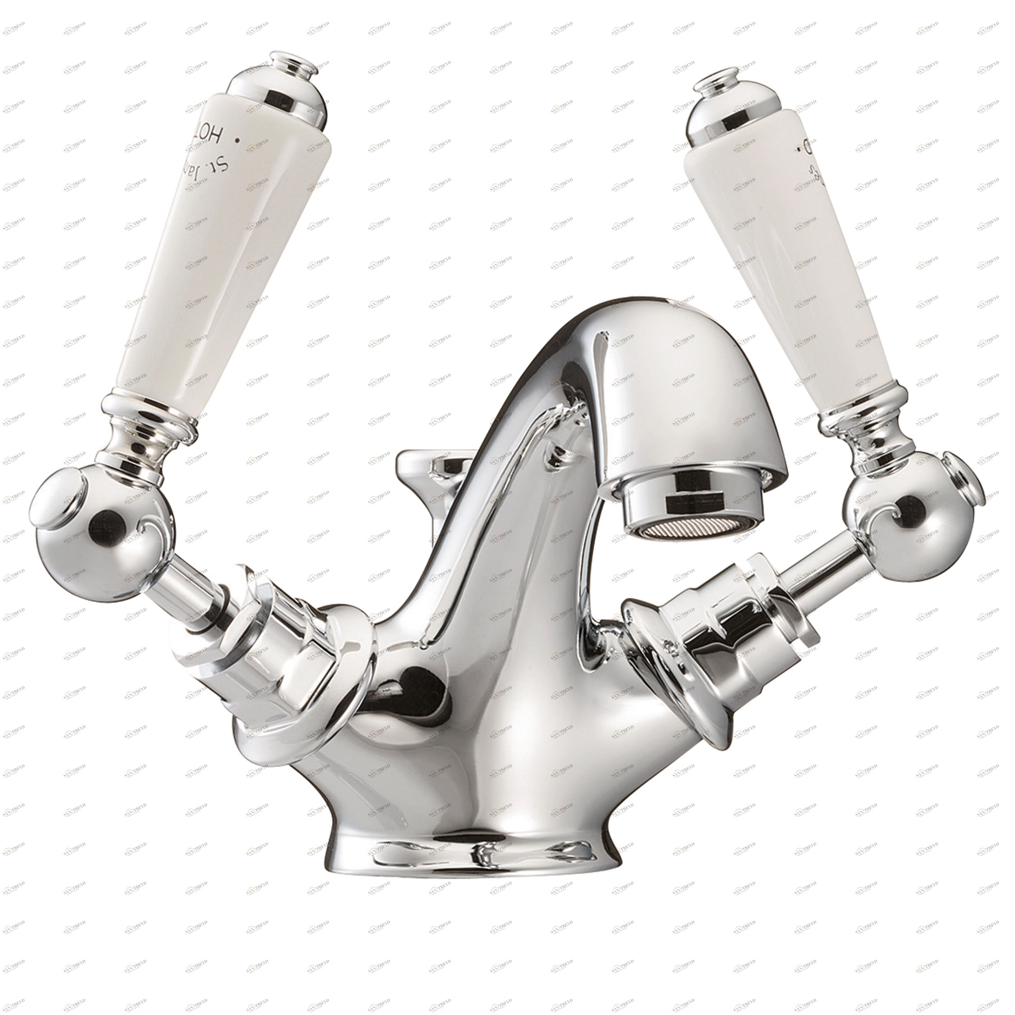 Traditional bathrooms Смеситель для раковины на 1 отверстие ASCOT Tb410p.514.nk 