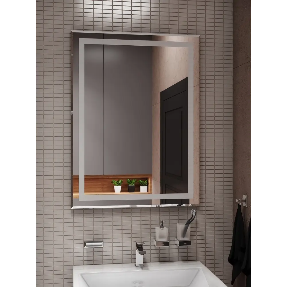 Зеркало Santreyd с подсветкой для ванной и интерьера 50x70 см 89180042 Пронто STLM-0079568 - Вид №5