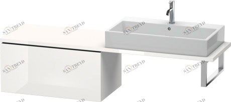 LC582408585 Шкафчик для компактной консоли L-Cube #LC5824 820 x 477 мм Белый глянцевый лак Duravit