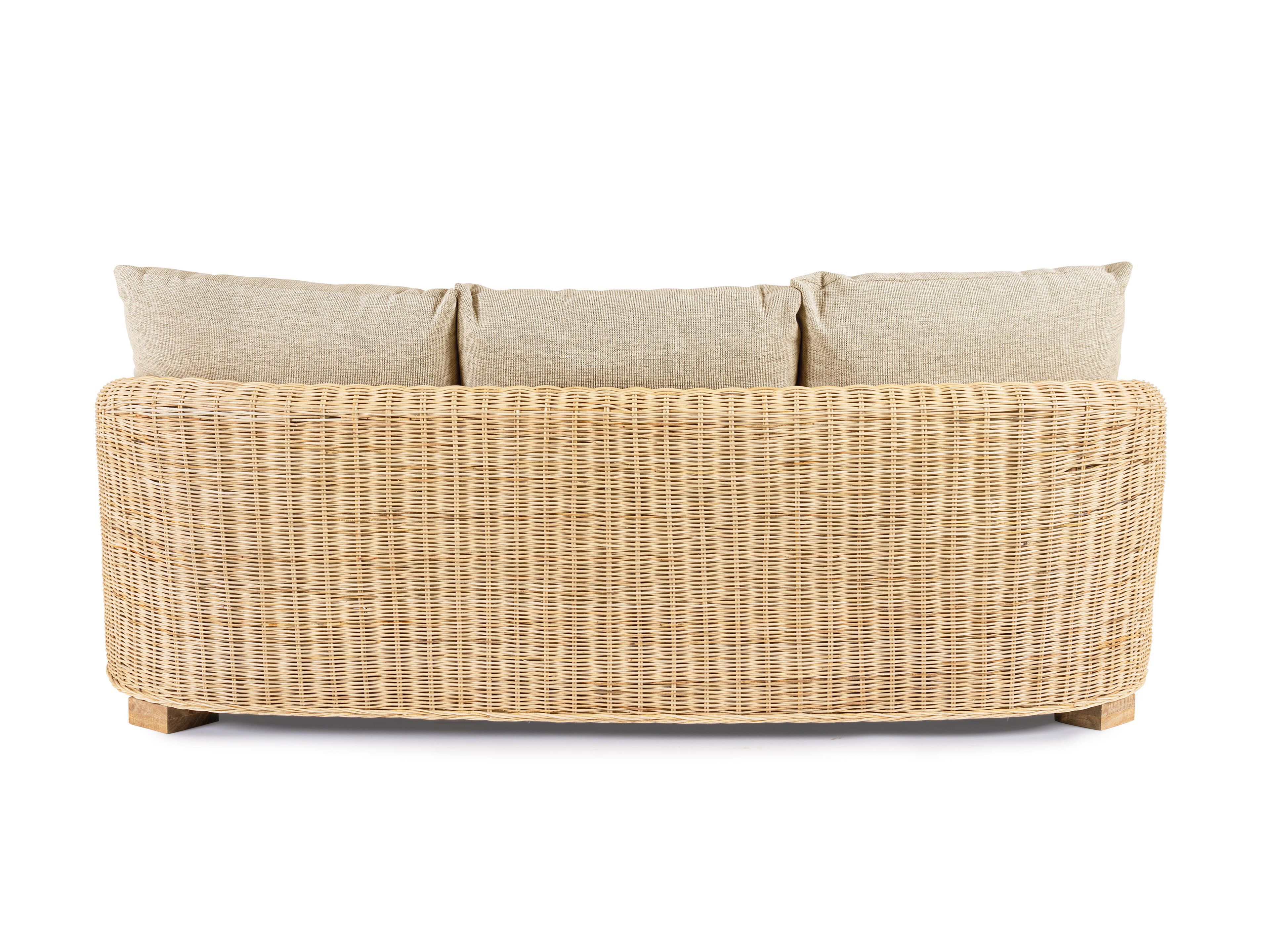 3-местный садовый диван из ротанга BIZZOTTO Кадис ARCH-00030497 - Вид №3