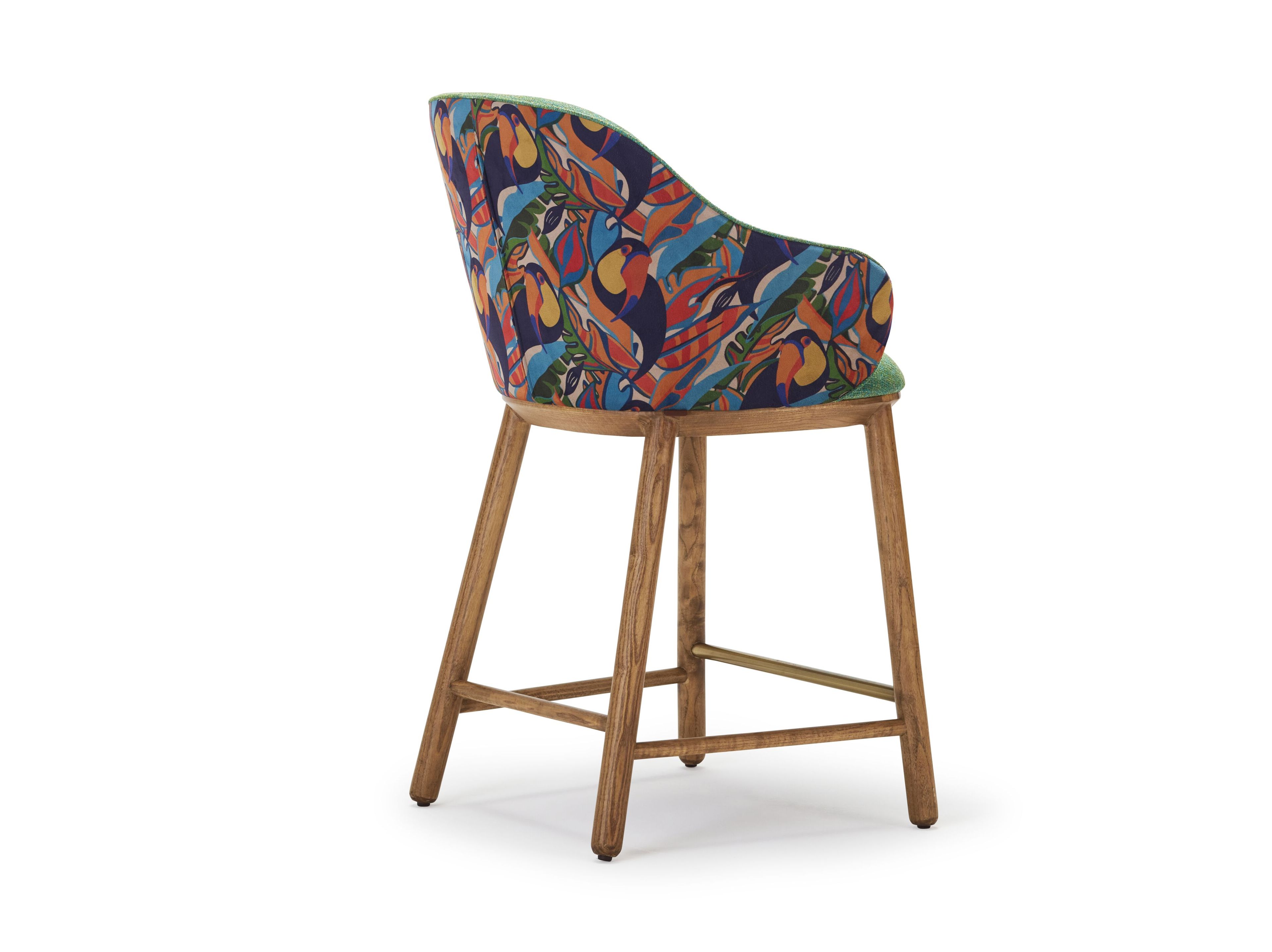 Тканевый барный стул с подлокотниками и спинкой Papell Design Анкара ARCH-00083016 - Вид №3