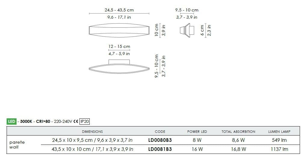 Литой алюминиевый настенный светильник Zafferano Мост ARCH-00132733 - Вид №4