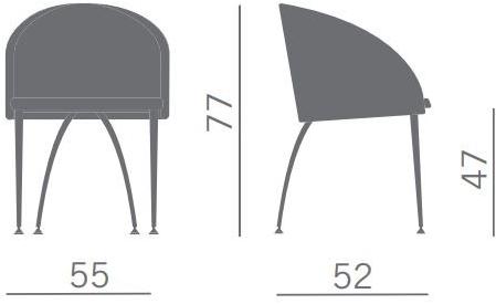 Kastel Кожаное кресло для залов ожидания Kameo sun-id-1376452 - Вид №2