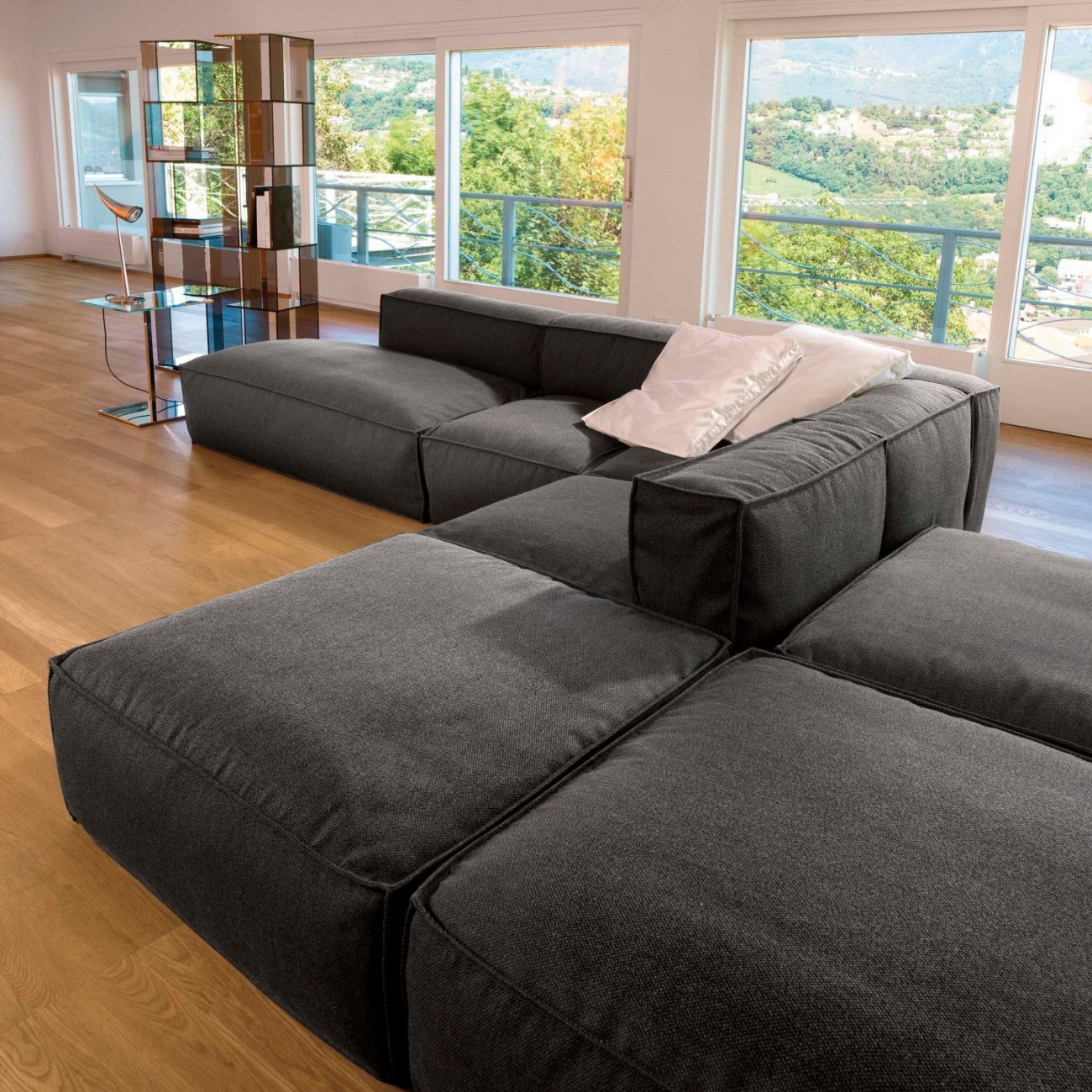 Модульный диван Goff угловой белый ICON DESIGNE ДИЗАЙНЕРСКИЕ 178088 Белый  - Вид №8