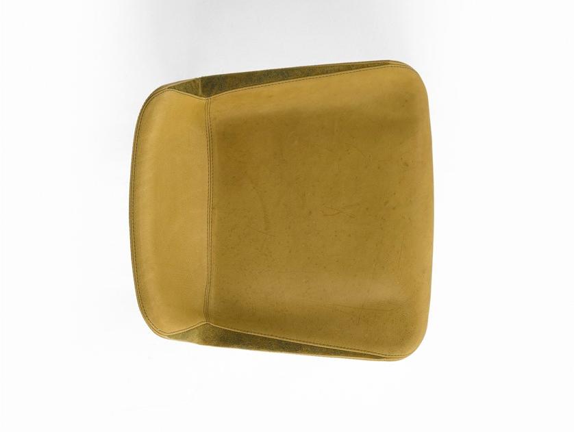 AMURA Высокий кожаный табурет со спинкой Panis sun-id-1385029 - Вид №3