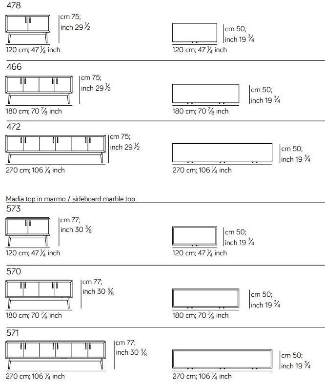 AMURA Комод деревянный с распашными дверцами Theo Am009.571/472 - Вид №5