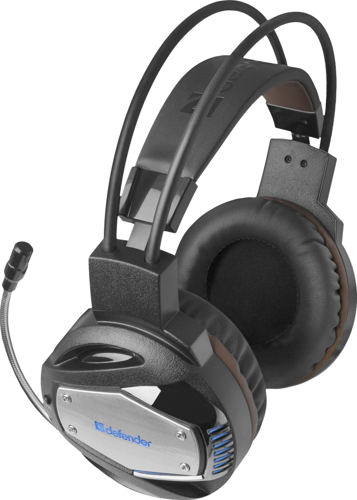 64151 игровая гарнитура warhead g-500 коричневый+черный, переходник Defender Santreyd  - Вид №2