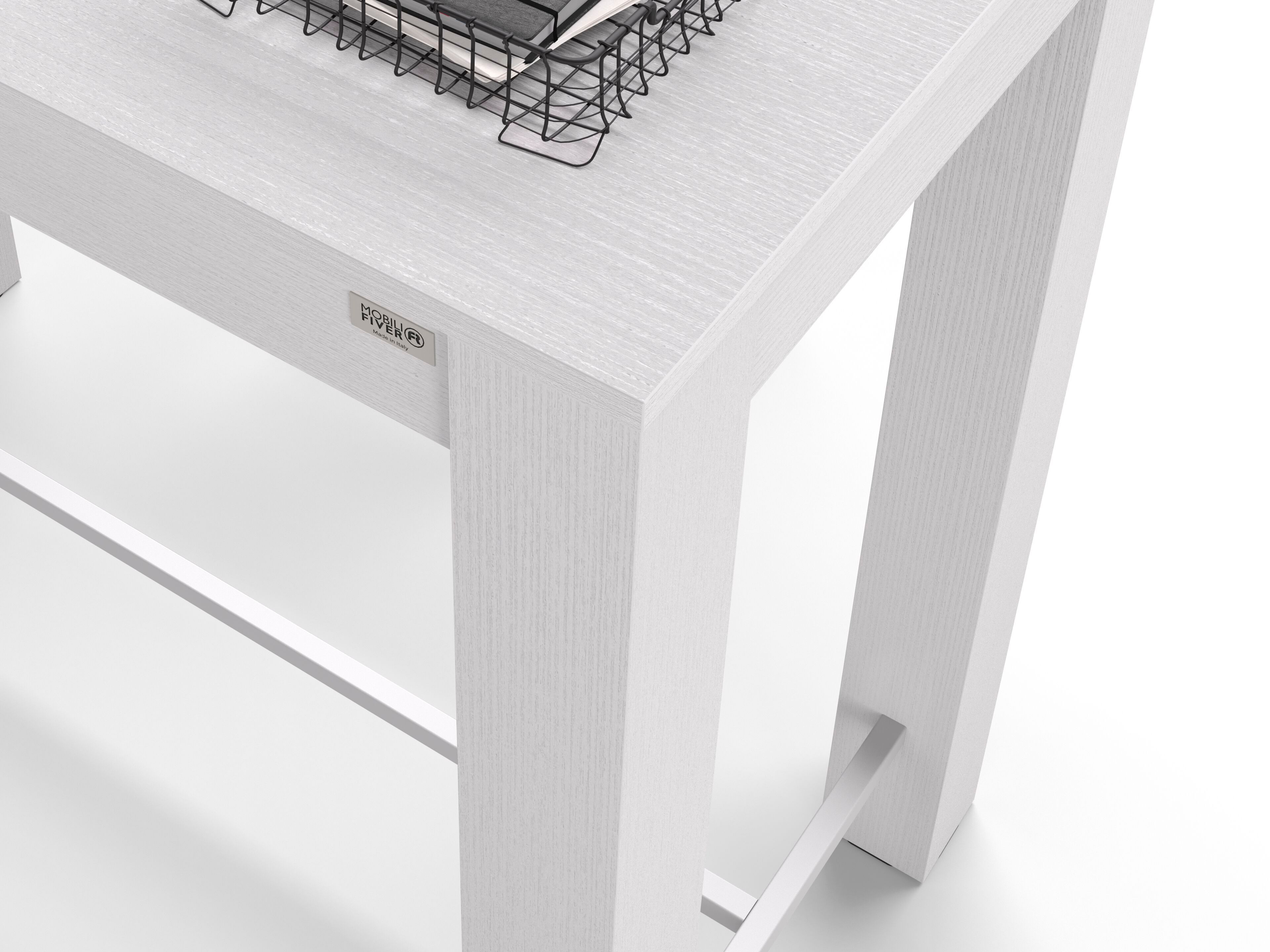 Высокий прямоугольный стол из белого ясеня Mobili Fiver Rachele ARCH-00106952 - Вид №2