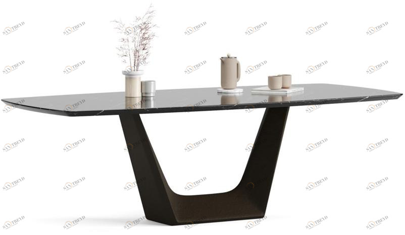 Ersa Прямоугольный стол из темного мрамора emperador sun-id-1478108