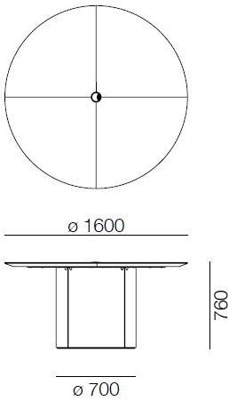PROF Круглый стол для переговоров с системой управления кабелями Extralight sun-id-1417316 - Вид №5