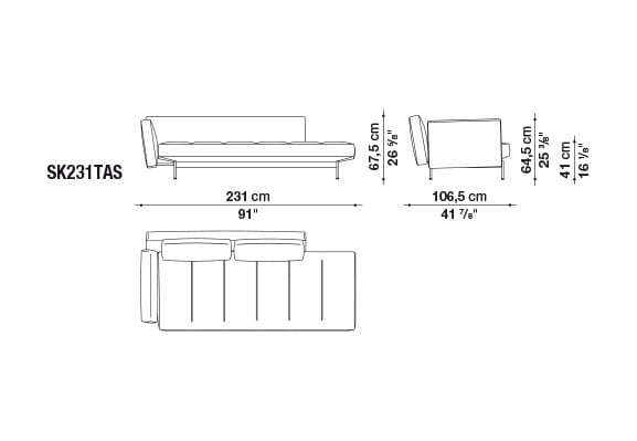 4-местный кожаный диван B&B Italia SAKé ARCH-00129422 - Вид №11